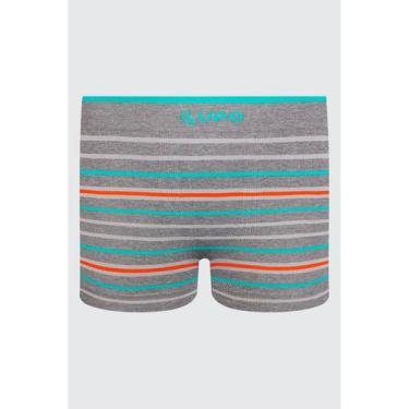 Imagem de Cueca Boxer Infantil Lupo 00137-032 Sem Costura Listrada Microfibra T.