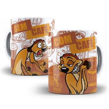 Imagem de Caneca Timão O Rei Leão Com Café Sem Café Personalizada - Tio da Canec