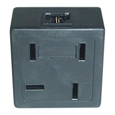 Imagem de Plug Adaptador Duplo FONE/FAX/Modem Preto