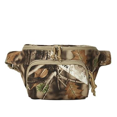 Imagem de AUSCAMOTEK Pochete masculina de camuflagem de caça - bolsa de cintura impermeável para caçadores - camuflagem florestal