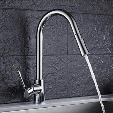 Imagem de Chegou torneira de cozinha de ouro/cromo/níquel/torneira misturadora de pia Rotação de 360 ​​graus torneiras misturadoras de cozinha torneira de cozinha, cromo, china