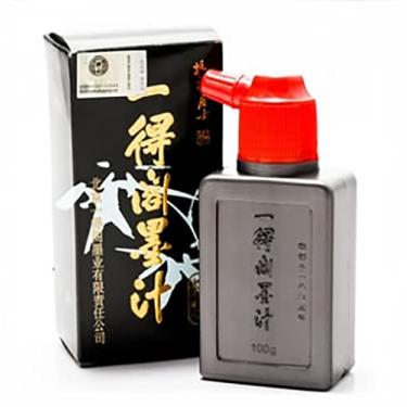 Imagem de Tinta de caligrafia preta chinesa autêntica japonesa Sumi Ink Yidege pincel pintura de desenho funciona tinta indiana