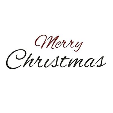 Imagem de Stencil de Acetato para Pintura de Natal OPA Simples 07 x 15 cm - 2543 Frase Mery Christmas