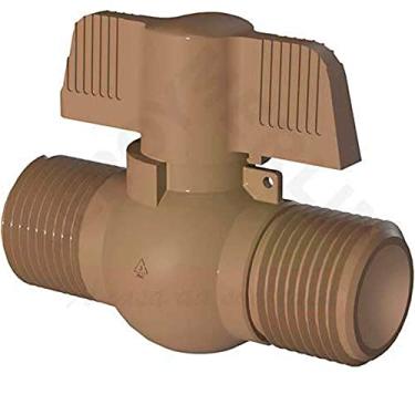 Imagem de Registro de Esfera em PVC 3/4" Marrom