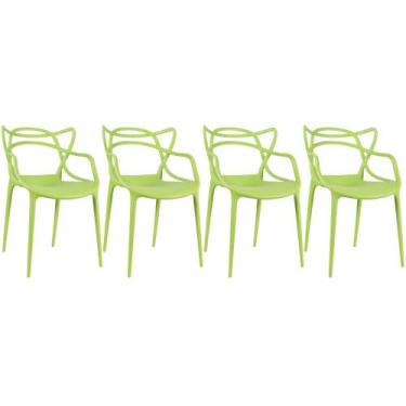 Imagem de Kit 4 Cadeiras Design Jantar Cozinha Masters Allegra - Loft7