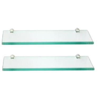Imagem de Prateleira de vidro decorativa 20 x 15 kit com 2 unidades - Sonharte