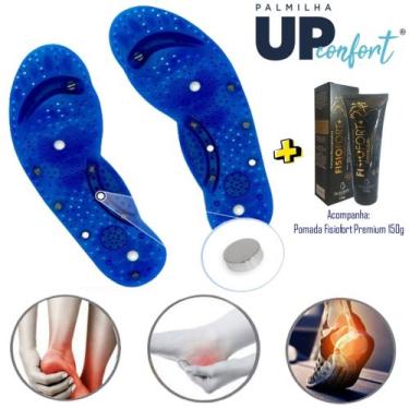 Imagem de Kit Palmilha Neodímio Diminui Dores nas Pernas e Varizes + Pomada Prem