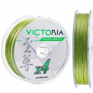 Imagem de Linha de Pesca Multifilamento 4 fios Victoria Verde 100m 0,24mm 35lb -