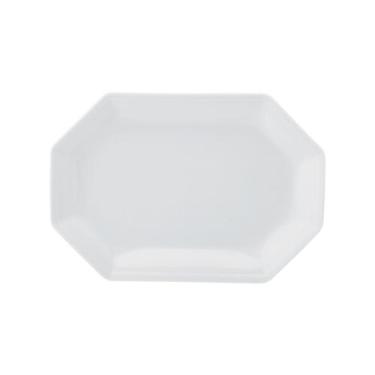 Imagem de Travessa Rasa Oitavada Oval 28 cm Porcelana Schmidt - Mod. Prisma, Bra
