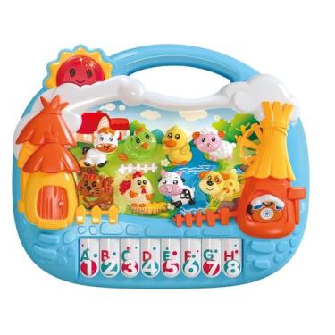 Imagem de DM Toys Brinquedo Educativo Musical Fazendinha Azul