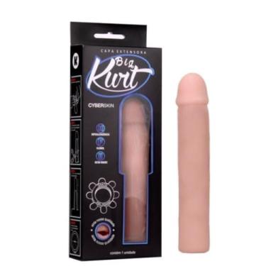 Imagem de Capa Extensora Peniana Big Kurt 4Cm Acessório Peniano em Cyberskin para Casais Aventureiros PK688-01 (NATURAL)