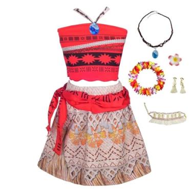 Imagem de Dressy Daisy Roupa de aventura para meninas, vestido de princesa, fantasia de Halloween, vestido de festa chique com acessórios, tamanho 5-6