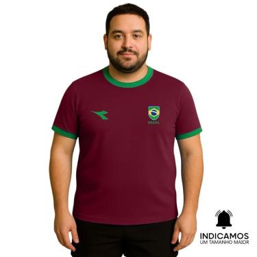 Imagem de Camiseta Diadora Brasil Small Logo Plus Size Masculina