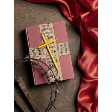 Imagem de Fitas religiosas de Páscoa para artesanato, fita de borda com fio de Deus Jesus, fita de serapilheira natural, fitas com fio de cruz de Cristo para decorações de batismo de Páscoa, costura