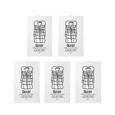 Imagem de Sacos De Armazenamento a Vácuo Reutilizáveis 1-5PCS Para Compressão De