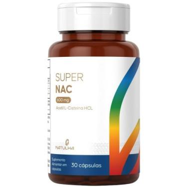 Imagem de Super NAC (Acetilcisteina HCL) 600mg 30 Capsulas - Natulha