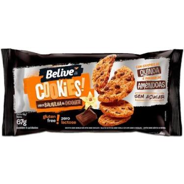 Imagem de Biscoito Cookies Zero Açúcar Baunilha e Chocolate Belive 67g