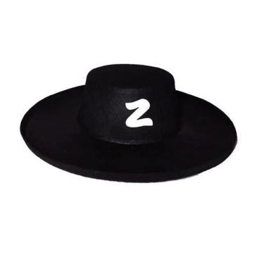 Imagem de Chapéu Do Zorro Preto Cosplay Fantasia Festa