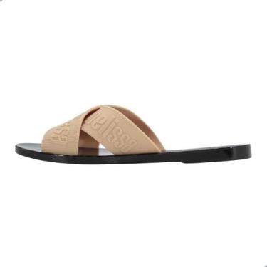 Imagem de Tamanco Melissa M-Lover Slide Adulto Bege/Preto, Be, Bege, Preto, 37
