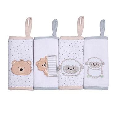 Imagem de Papi Textil Paninho De Boca Soft Papi Friends C/Prendedor De Chupeta 38Cm X 36Cm Contem 04 Un