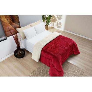 Imagem de Coberdrom king 1 peça everest - lã de carneiro manta flannel - MAYRA E