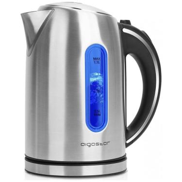 Imagem de King Chaleira Elétrica sem Fio 1.7L com Desligamento Automático, 1100W, 110v, AIGOSTAR, Prateado
