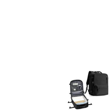 Imagem de Mochila de viagem WONHOX para mulheres impermeável 45x36x20cm preta