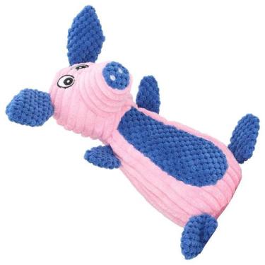 Imagem de Mordedor Pelucia Cachorro Gato Caes Pet Brinquedo Dentiçao Com Apito S
