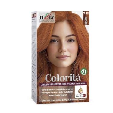 Imagem de Tintura Itely Colorita 7.43 Louro Médio Cobre Dourado