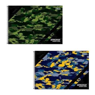 Imagem de Caderno espiral capa dura cartografia 80fls Strong Tilibra