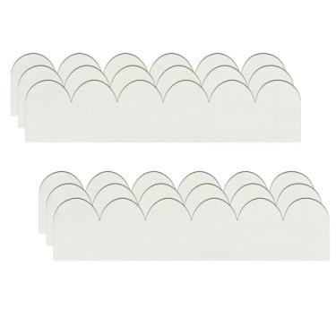 Imagem de 6 peças de acabamento de madeira decorativa recortado inacabado bonito molde de madeira recortada DIY acabamento de moldagem de madeira para casa parede janela armário prateleira molduras de porta