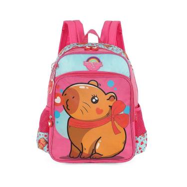 Imagem de Mochila de Costas Luxcel Up4You Capivara Pink