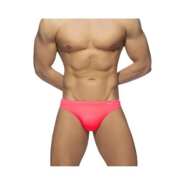 Imagem de Sunga Masculina Neon Push up Sexy Para Praia E Surf - NONE, BR-G3, Ros