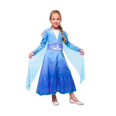 Vestido Frozen Infantil Elsa Vestido Coroa Varinha E Trança - disney -  Vestido Infantil - Magazine Luiza