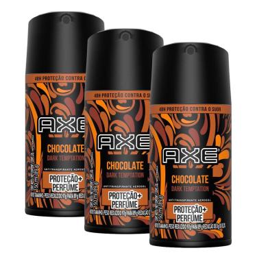 Imagem de Kit 3 Desodorante Axe Dark Temptation Body Spray Aerosol 150ml