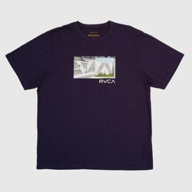 Imagem de Camiseta Rvca Plus Size Balance Box R471P0202 Marinho-Masculino