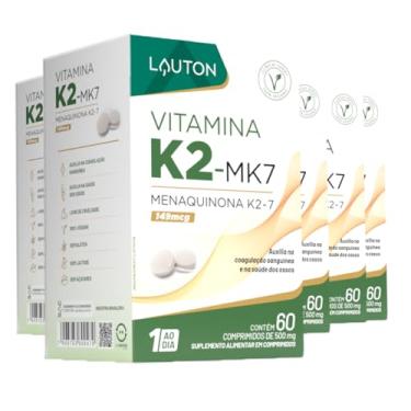 Imagem de Vitamina K2 Mk7- Menaquinona Lauton 60 Comprimidos 5un