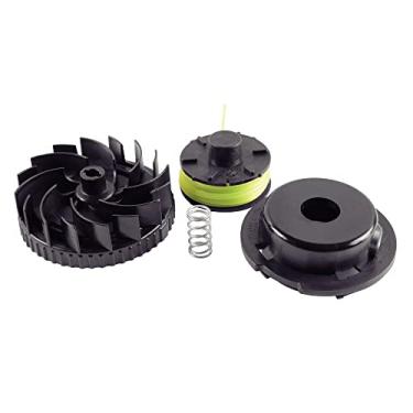 Imagem de Conjunto Porta Carretel + Tampa Do Carretel + Carretel + Mola, Para Aparador De Grama