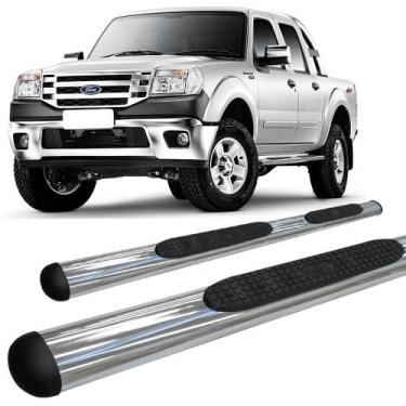 Imagem de Estribo Ranger Até 2012 Cabine Dupla Oblongo Oval Cromado - HOZZ