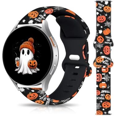 Imagem de Pulseiras de relógio de Natal e Halloween compatíveis com Samsung Galaxy Watch 7 / Watch 6 / Watch 5 / Watch 5 / Watch 5 Pro / Watch 4 / Watch 4 / Watch 4 / Watch 4 Classic / Watch 3 / Active 2e 1