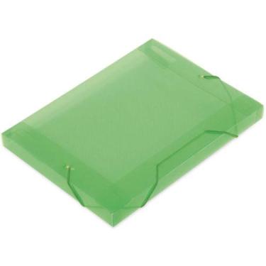 Imagem de Pasta ABA Elástica Plástica Ofício 30MM Verde SOFT Pacote com 10 - Pol