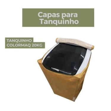 Imagem de Capa para tanquinho colormaq 20kg impermeável flex - Capas Flex, BEGE