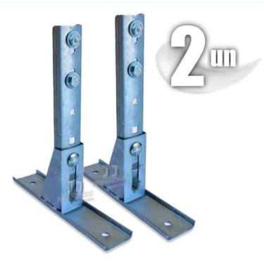 Imagem de Kit 2 Suporte ajustável para motor basculante fixador portão - MRA