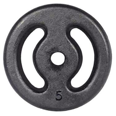 Imagem de Anilha de Ferro Pintada 5kg Vazada - Natural Fitness