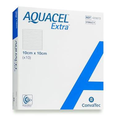 Imagem de Curativo Aquacel Extra 10 x 10 cm Und. 420672 - Convatec