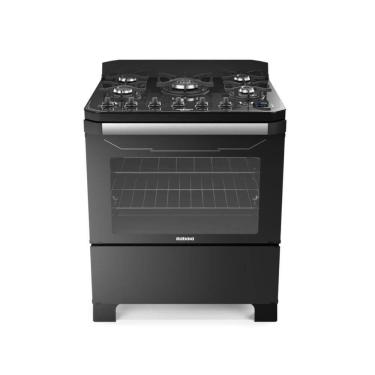 Imagem de Fogão 5 Bocas Itatiaia Itamaster Digital Preto A Gás Com Tripla Chama