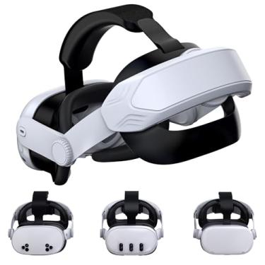 Imagem de Adjustable Comfort Head Strap for Meta Quest 3S/Quest 3/Quest 2 - Elite Strap Replacement for Enhanced Support, Reduced Pressure & VR Gaming Immersion (T4 Quest 3S/Quest 3/Quest 2 Head Strap)