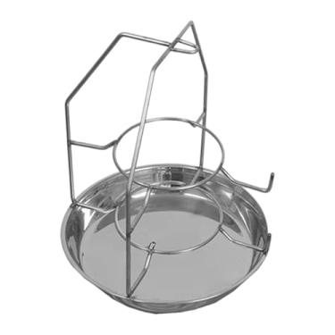 Imagem de Whtkoph Cesta de Cinzas para Churrasco a Carvão, Acessórios para Grelhar, Multifuncional, Durável, Portátil, Bandeja de Recipiente para Presentes, aço, Altura 30 Cm