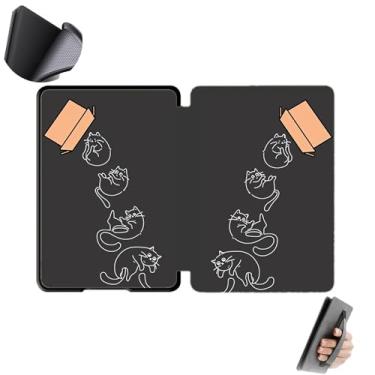 Imagem de GUKSRASO Capa para 6.8" Kindle Paperwhite 11ª Geração/Signature Edition (Modelos: M2L3EK/M2L4EK) - Capa Protetora de TPU Macio com Textura de Favo de Mel e Alça de Mão