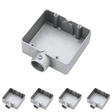 Imagem de 5 Condulete Duplo 1 Polegada Tipo E Sieg Alumínio Sem Rosca